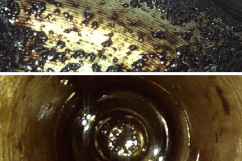 Borescope examination of the engine Borescope examination of the engine